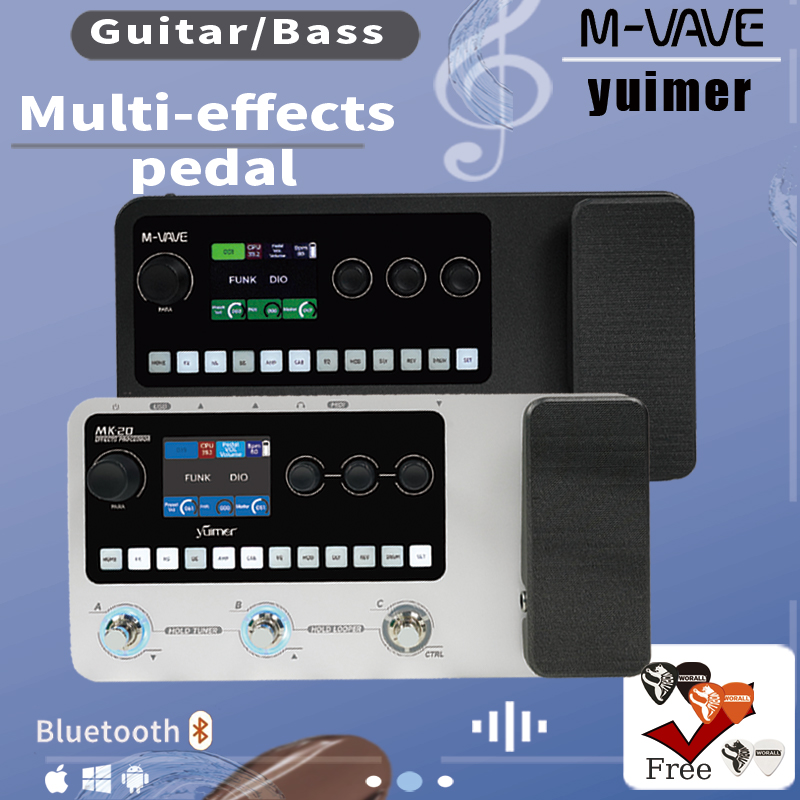 Looper Pedal Guitar - Мультиэффект-педаль M-VAVE/Yuimer MK-20 для гитары/баса –