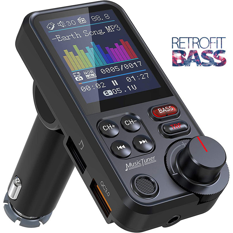 Audio Music Mp3 Free - Bluetooth-совместимый автомобильный беспроводной FM-трансмиттер, радиоадаптер, быстрая