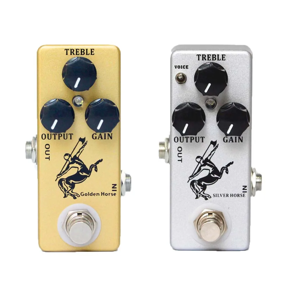 Looper Pedal Guitar - Золотистая/Серебристая лошадиная гитара MOSKY, реальный байпас,