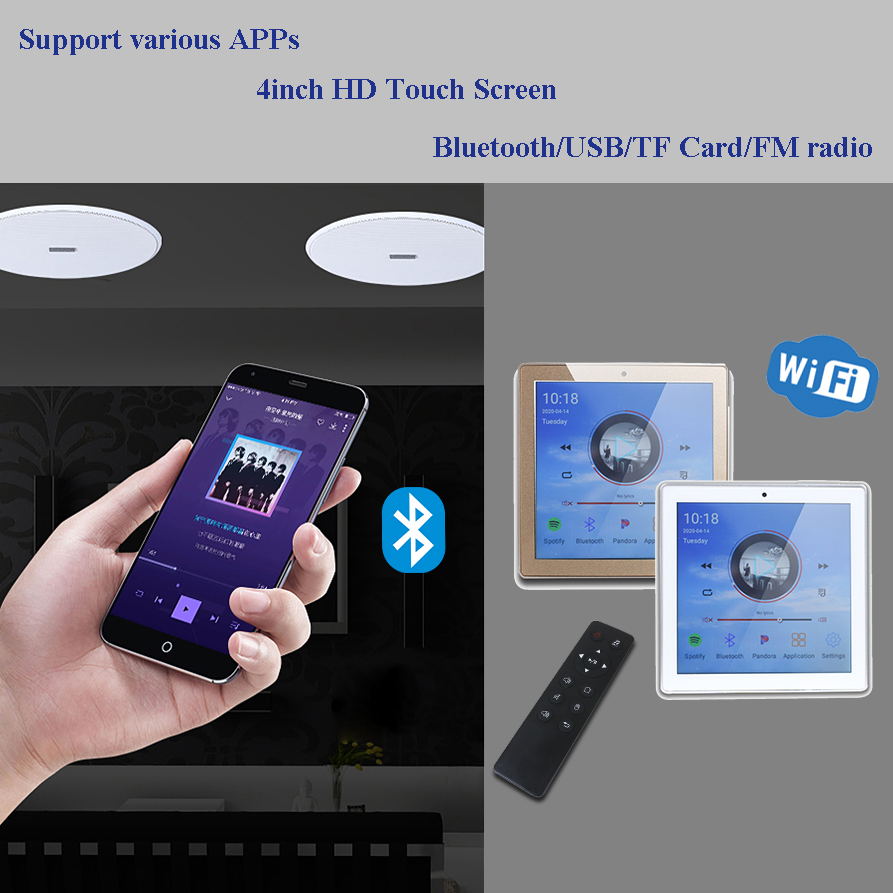 Audio Music Free Online - Настенный усилитель, цифровой Wi-Fi Bluetooth контроллер