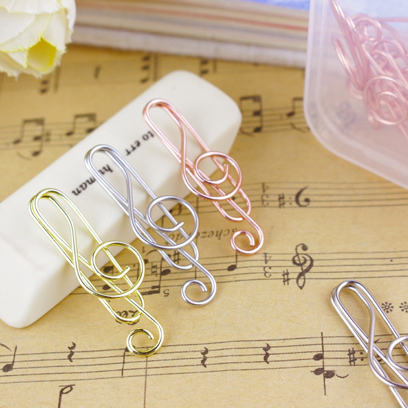 Audio Music Notes - 10 шт./кор., скрепки в форме музыкальных