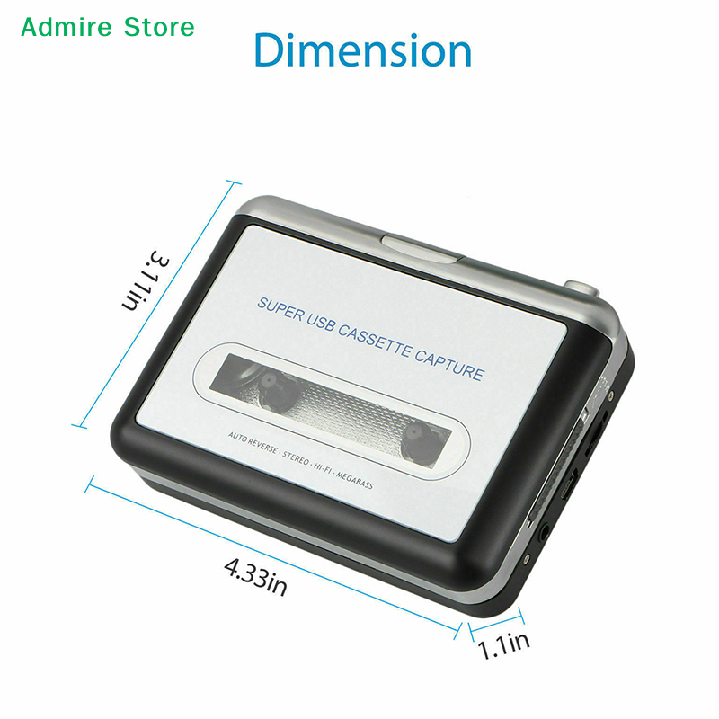 Audio Music Converter To Mp3 - Портативный USB-конвертер кассет в MP3 с