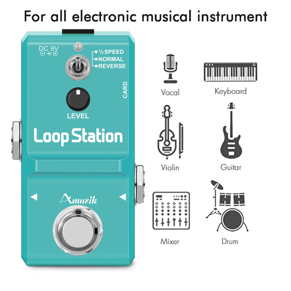 Amuzik гитара, бас-клавиатура, – обзор и цена Looper Pedal Guitar
