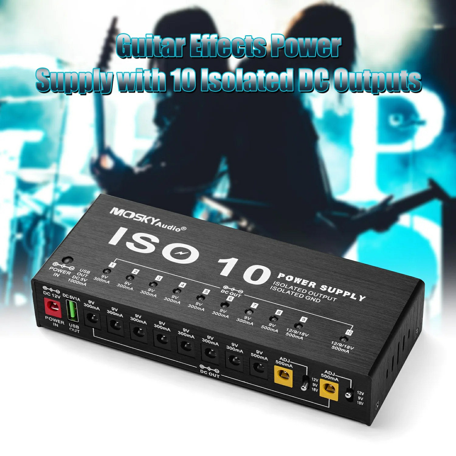 MOSKY ISO-10 Блок питания для  – обзор и цена Looper Pedal Guitar