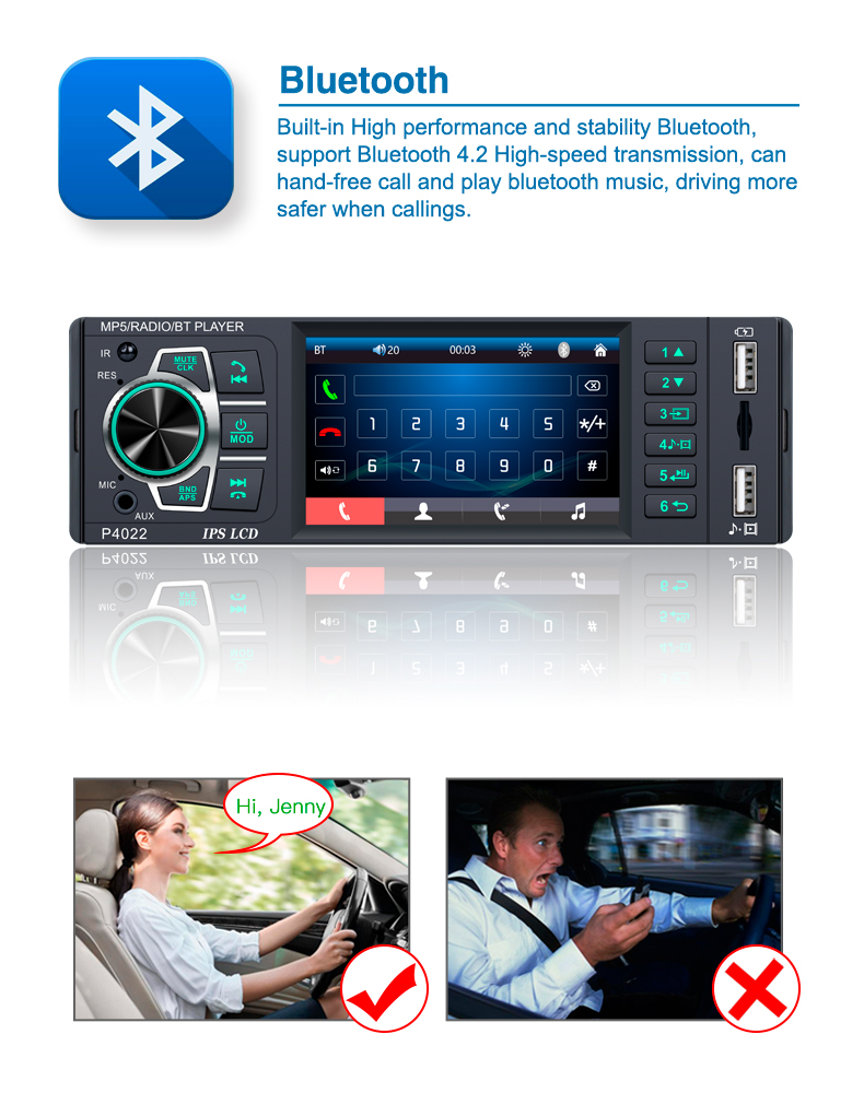 Автомагнитола 1 Din P4022, 3,8 – обзор и цена Audio Music Mp3 Free