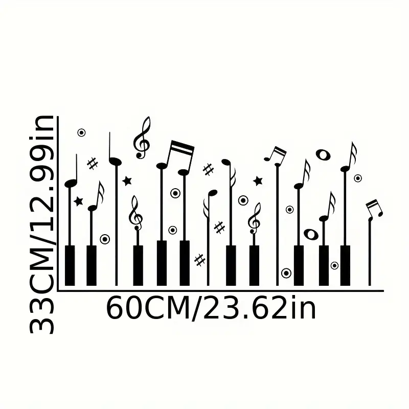 1 шт. креативная настенная нак – обзор и цена Audio Music Notes