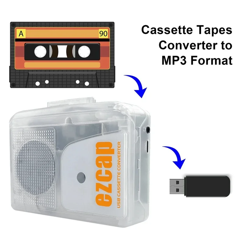 Ezcap 249 USB Кассетный плеер  – обзор и цена Audio Music Converter To Mp3
