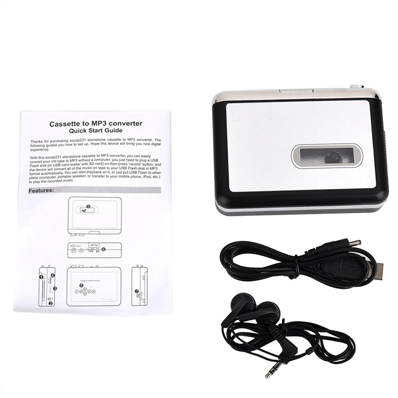 Ezcap 231 USB Кассетная лента  – обзор и цена Audio Music Converter To Mp3