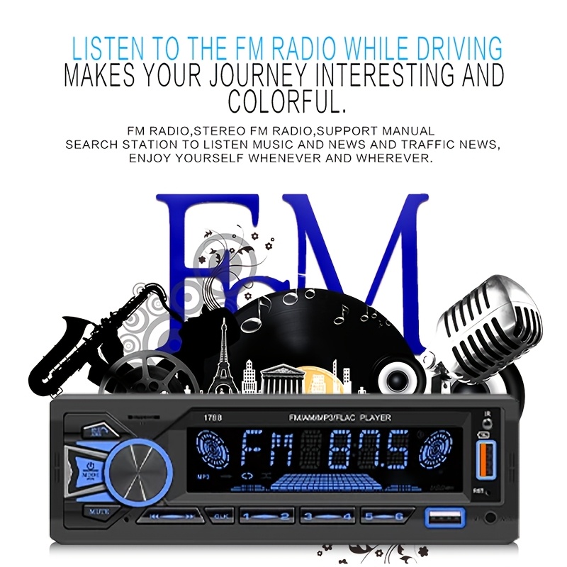 Автомобильное FM-радио 1DIN, ц – обзор и цена Audio Music Mp3 Free